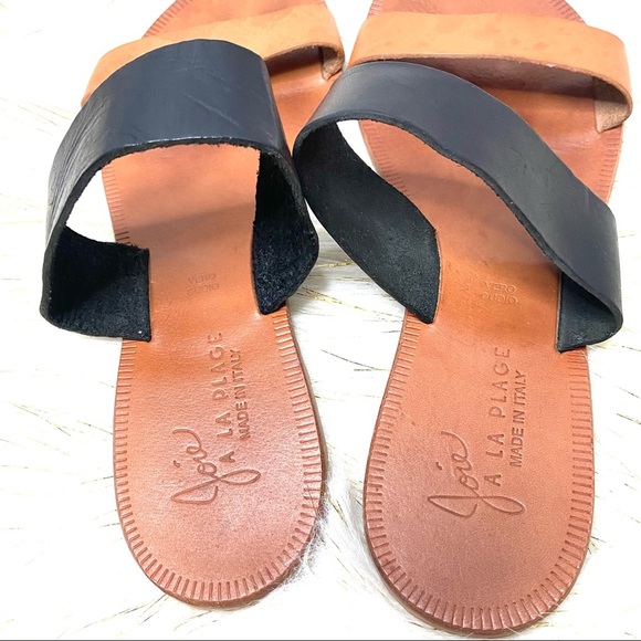 Joie A la Plage• Sable Leather Sandals strap leather slide sandal - Picture 3 of 10